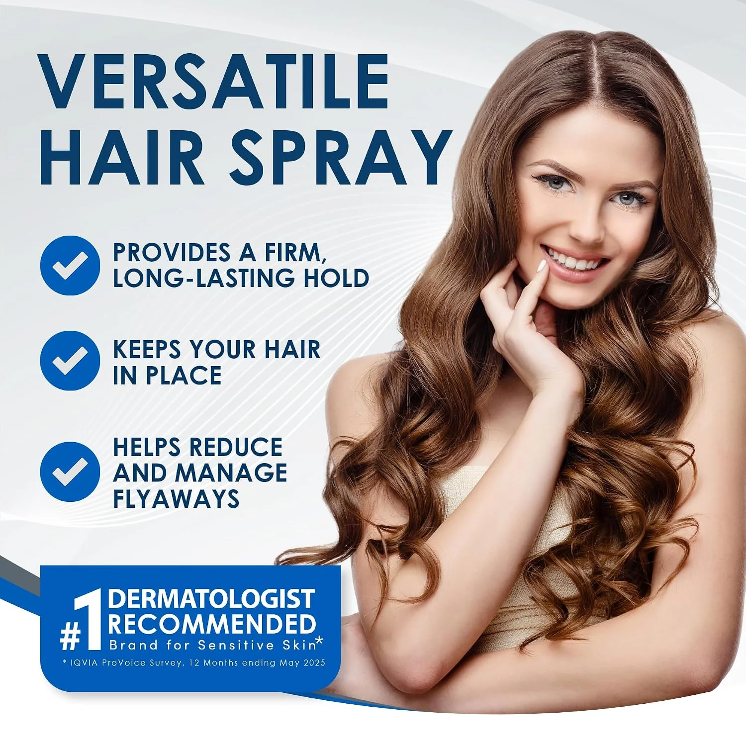 Alternative view of Vanicream Firm Hold Hairspray, 8 oz, Formulated without Common Irritants for Sensitive Skin, Long-Lasting, Natural-Looking Hold, Finishing Spray for All Hair Types, Dermatologist Tested