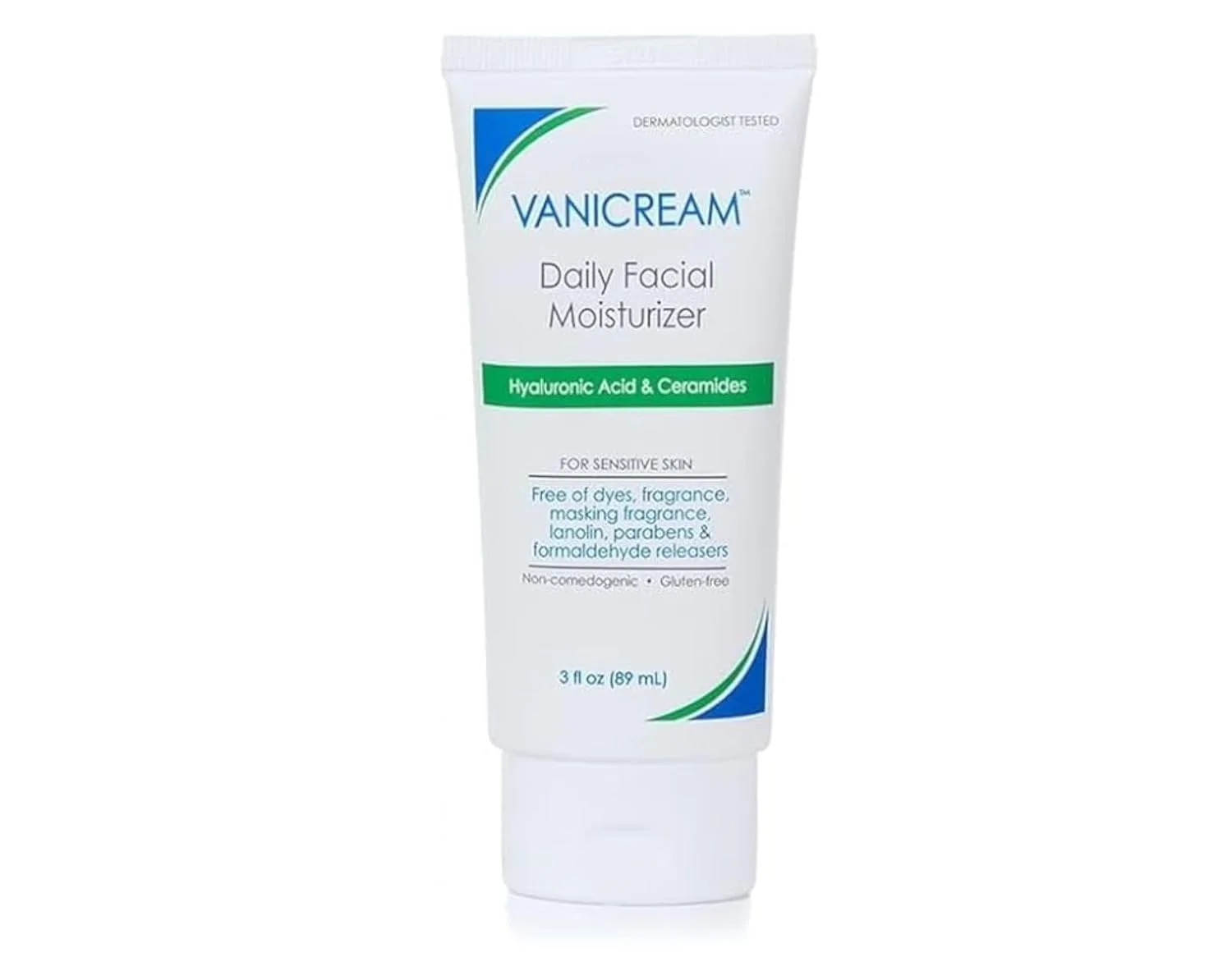 Alternative view of Vanicream Daily Facial Moisturizer With Ceramides and Hyaluronic Acid - Formulated Without Common Irritants for Those with Sensitive Skin, 3 fl oz (Pack of 4)