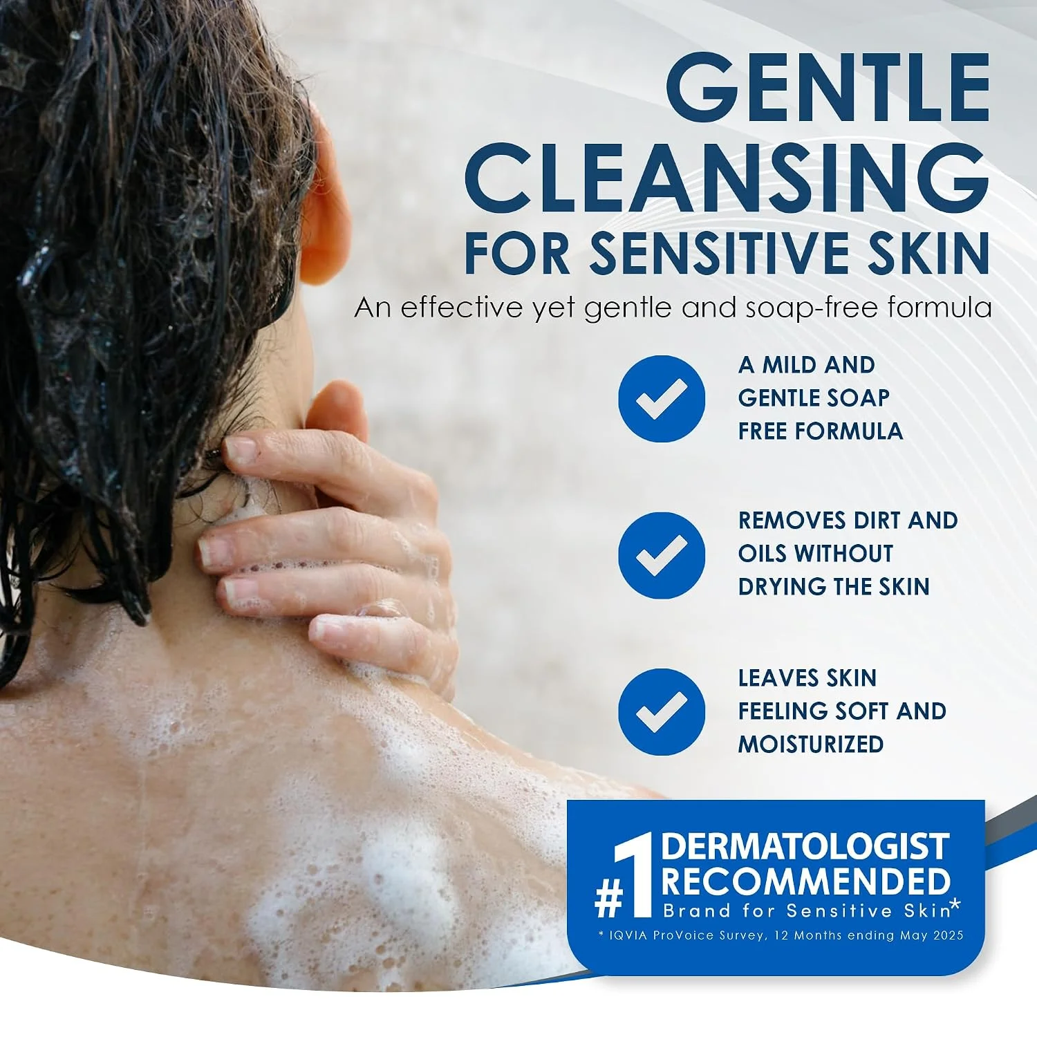 Alternative view of Vanicream Gentle Body Wash, Non-Drying, pH-Balanced Shower Gel, 12 Fl Oz