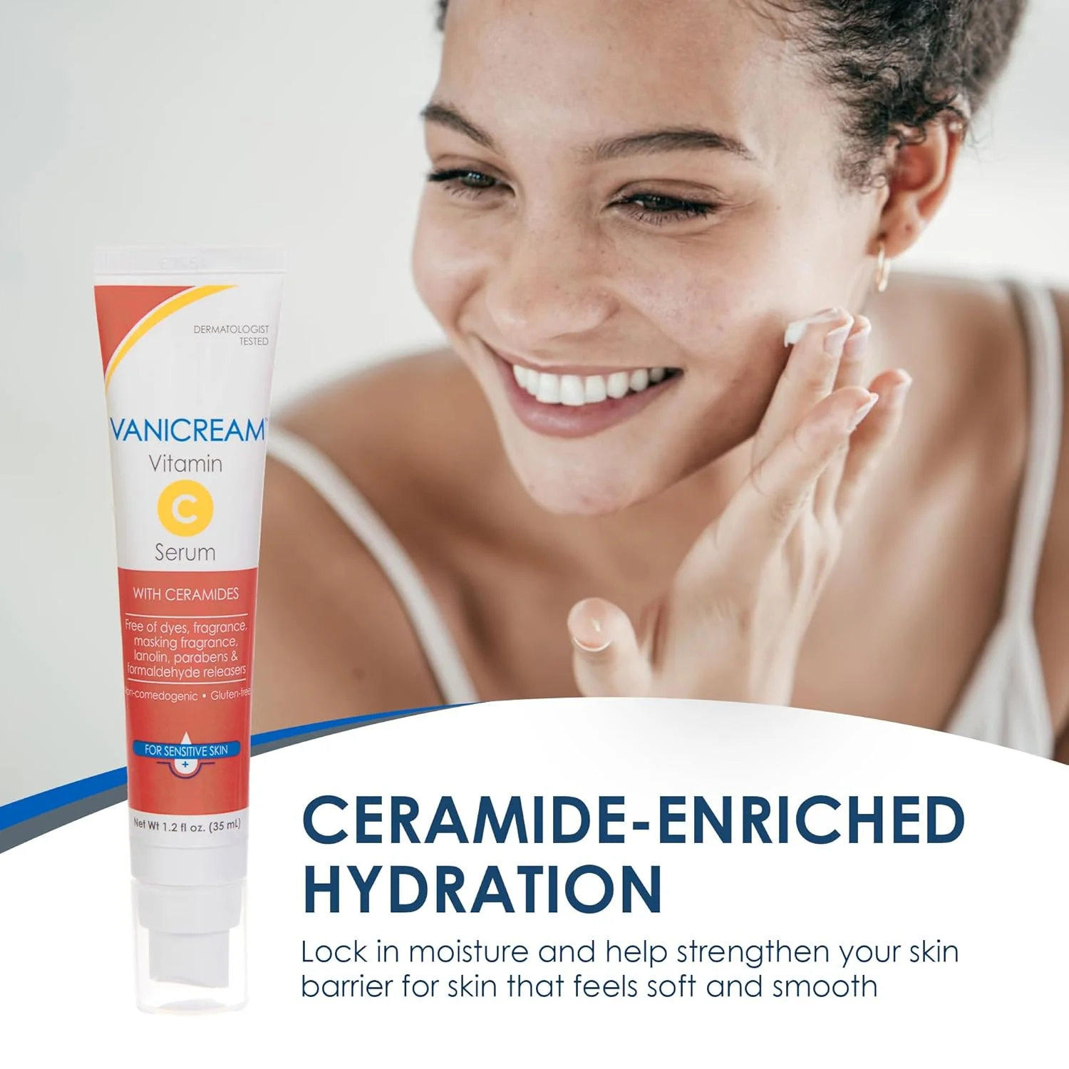 Alternative view of Vanicream Vitamin C Serum, Milky and Lightweight, Boosts Glow, 1.2 Fl Oz