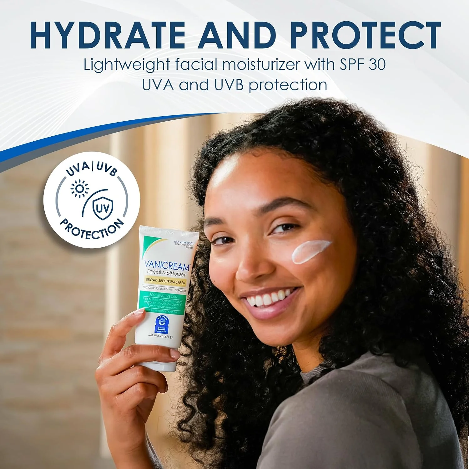 Alternative view of Vanicream Facial Moisturizer SPF 30 Zinc Oxide Mineral Sunscreen, 2.5 Fl Oz