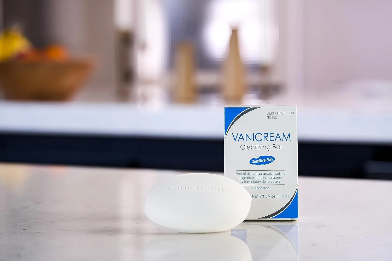 Alternative view of Vanicream Cleansing Bar for sensitive skin - gently cleanses and moisturizes - fragrance free, preservative free - 3.9 ounce