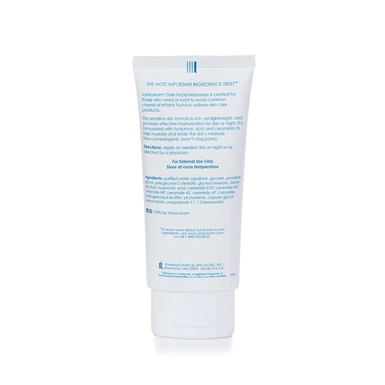 Alternative view of Vanicream Daily Facial Moisturizer With Ceramides and Hyaluronic Acid - Formulated Without Common Irritants for Those with Sensitive Skin, 3 fl oz (Pack of 2)
