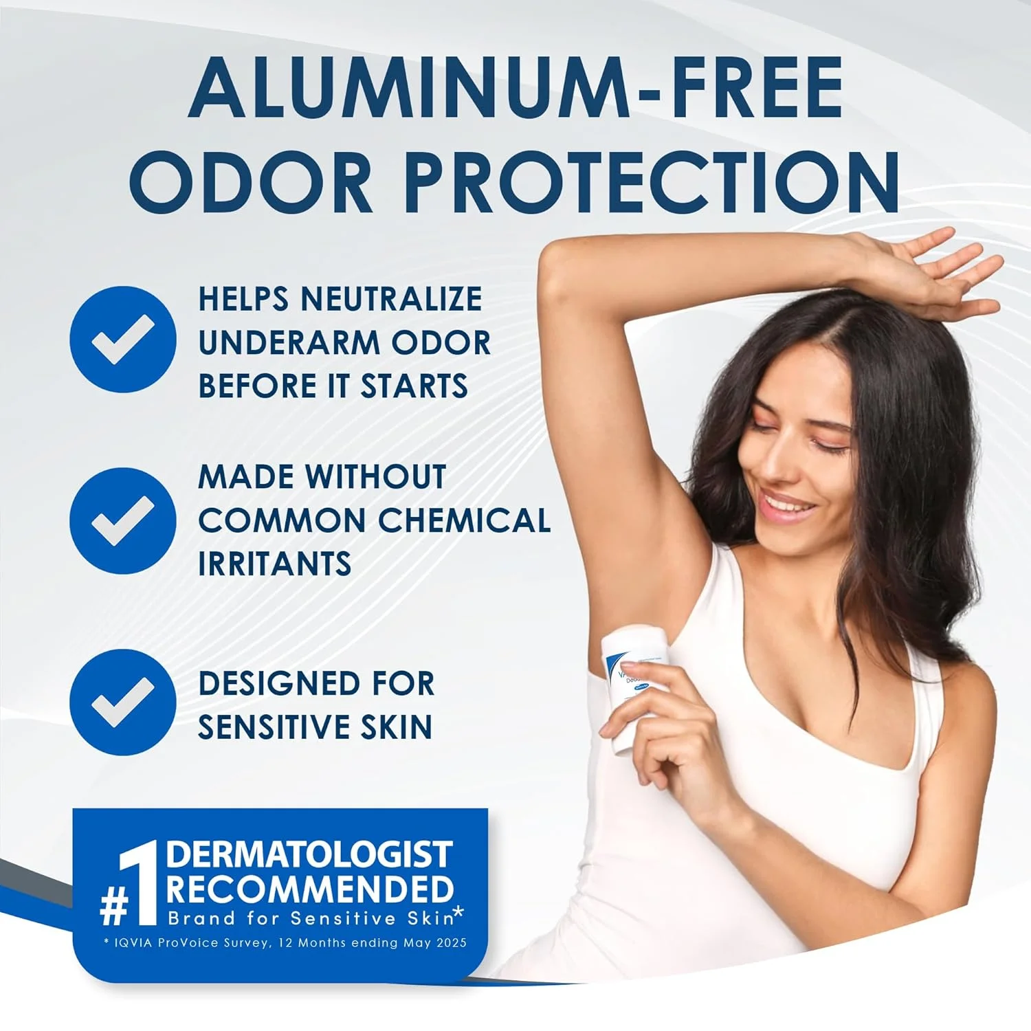 Alternative view of Vanicream Aluminum-Free Gel Deodorant, Helps Reduce Odor, Unscented, 2 Oz