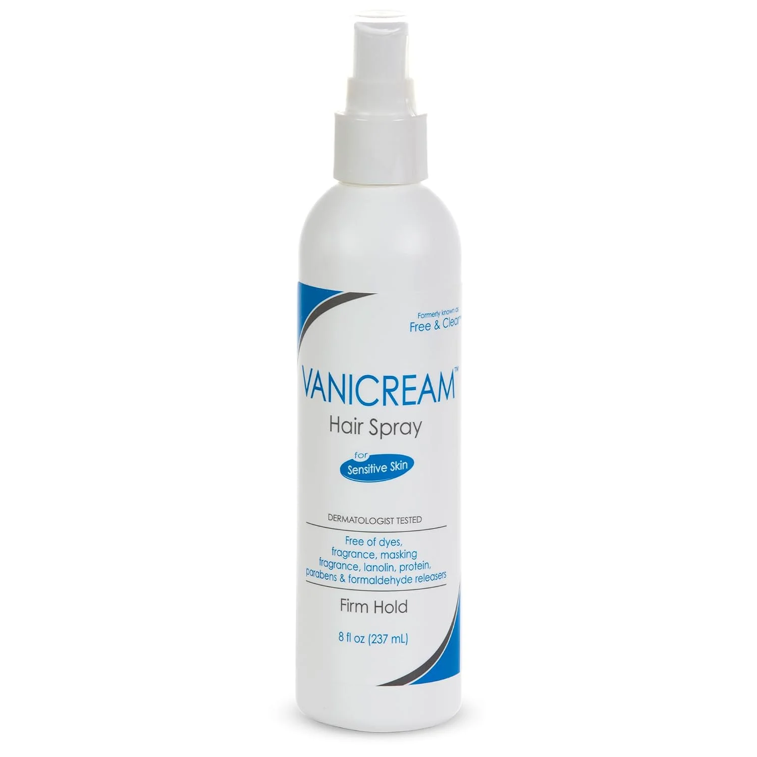 Vanicream Firm Hold Hairspray, 8 oz, Formulated without Common Irritants for Sensitive Skin, Long-Lasting, Natural-Looking Hold, Finishing Spray for All Hair Types, Dermatologist Tested