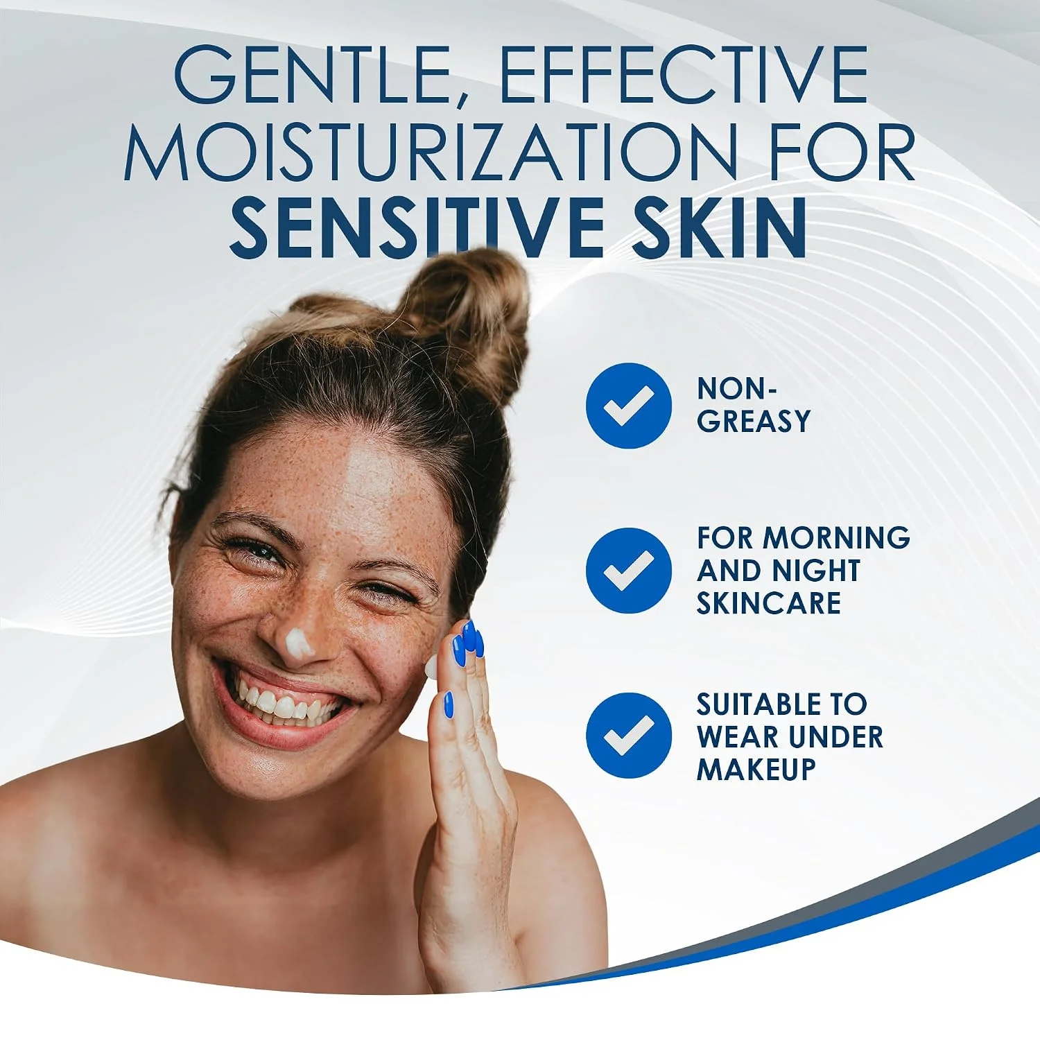 Alternative view of Vanicream Daily Facial Moisturizer With Ceramides and Hyaluronic Acid - Formulated Without Common Irritants for Those with Sensitive Skin, 3 fl oz (Pack of 12)