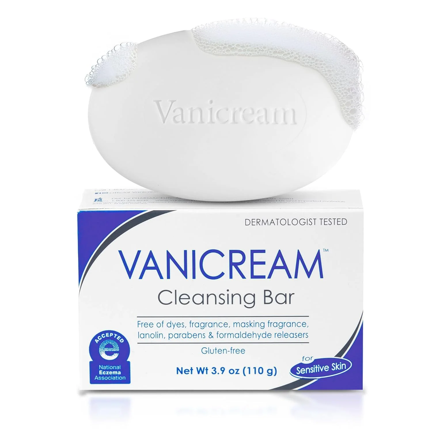 Alternative view of Vanicream Cleansing Bar for Sensitive Skin 3.90 oz (Pack of 7)