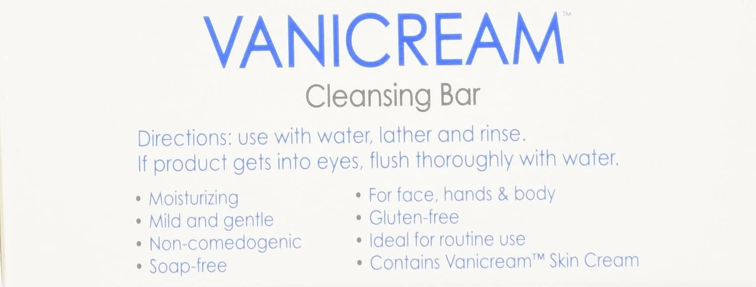 Alternative view of Vanicream Cleansing Bar 3.9 oz For Sensitive Skin, Pack of 4